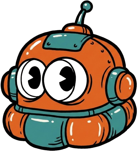 Retro robot icon