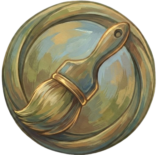 Painterly brush icon