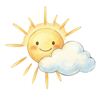 Sun and cloud icon